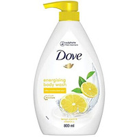 Dove Energising Body Wash With Energising Lemon Scent And Nourishing Vitamin C, 100% Gentle And Paraben Free/Sulphate Free Cleansers, 100% Plant- Based Moisturisers, 800Ml