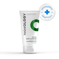Novology Acne Deep Clearing Cleanser With Thymol+Terpineol| Face Wash For Acne,Whiteheads,Blackheads| Gentle, Non-Drying Formula, Suitable For Sensitive Skin| 150Ml