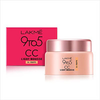 Lakm 9To5 Cc Light Mousse With Vitamin E & A Hint Of Foundation | Matte Finish, Non-Comedogenic, Lightweight Mousse Foundation, 25Gm - Frappe