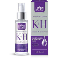 Livon Professional Hydrating Serum For Women & Men | With Keratin, Hyaluronic & Olive Oil | For Stronger, Hydrated & Frizz-Free Hair | No Paraben, Sulphate Or Mineral Oil | All Hair Types | 100Ml
