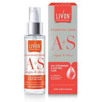 Livon Professional Nourishing Serum For Women & Men | With Argan, Shea & Multivitamins | For Softer, Stronger & Frizz-Free Hair | No Paraben, Sulphate Or Mineral Oil | All Hair Types | 100Ml