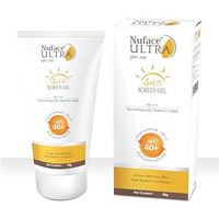 Nu Face Ultra Sunscreen Spf 40+ Gel, Oil Free, Water Resistant, Matte Finish Effect, Uva & Uvb Protection, Pa+++