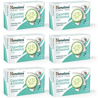 Himalaya Herbals Cucumber And Coconut Soap, 125G (Pack Of 6)
