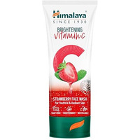 Himalaya Brightening Vitamin C Strawberry Face Wash | Brightening Face Cleanser | Remove Dull Skin | 50Ml