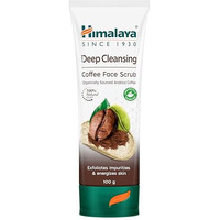 Himalaya Deep Cleasing Coffee Face Scrub | Organically Sourced Arabica Coffee | 100% Natural Exfoliants | Exfoliates Blackheads & Impurities | Paraben Free | 100G