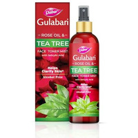 Dabur Gulabari Rose Oil & Tea Tree Face Toner Mist & Rosewater With Salicylic Acid - 100Ml | Treats Breakouts, Blackheads, And Whiteheads | Tightens And Refines Pores | Alcohol Free