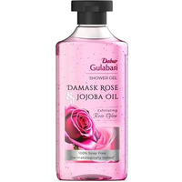 Dabur Gulabari Shower Gel-Damask Rose & Jojoba Oil - 250Ml | Rose Extract Beads For Exfoliation | Damask Rose Fragrance | No Parabens & Silicones | 99% Pure Glycerine | 100% Soap Free Body Wash