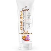 Dabur Kesar Ubtan Face Wash-100Ml|Enriched With Natural Turmeric, Niacinamide & Saffron To Brighten, Tone And Gently Exfoliate Skin|For Removing Tan, Dark Spots, Dirt & Impurities|For Men & Women