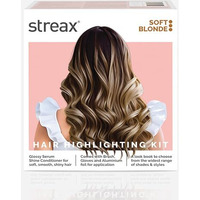 Streax Hair Colour Highlight Kit | Blonde, Soft Blonde - Pack Of 1 | Enriched With Walnut & Argan Oil | For Women | Rich, Vibrant, Easy To Use, Diy Application