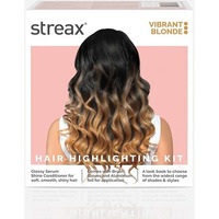 Streax Hc Highlighting Kit Blonde Hair Colour, Vibrant Blonde 180G 12 Gm Box