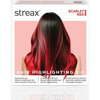 Streax Hair Colour Highlight Kit | Scarlet Red - Pack Of 1 | Enriched With Walnut & Argan Oil | For Women | Rich, Vibrant, Easy To Use, Diy Application