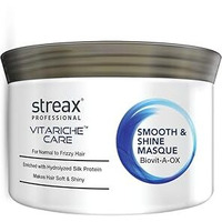 Streax Professional Vitariche Care Smooth And Shine Masque, Fresh Fragrance For Dry Hair Type, 200G,1 Count