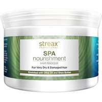 Streax Professional Spa Nourishment Hair Masque For Women|For Very Dry & Damaged Hair|With Olive Oil & Shea Butter|Moisturises, Revitalizes & Helps Strengthen Chemically Treated Hair|200G,1 Count