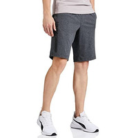Jockey Men's Straight Fit Shorts (Am12_Charcoal Melange_Large)