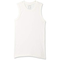 Jockey Kt04 Unisex Kid's Super Combed Cotton Rich Sleeveless Thermal Muscle Vest With Stay Warm And Stay Fresh Treatment_Off White_7-8 Yrs