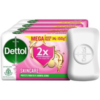 Dettol Skincare Moisturizing Beauty Bathing Soap Bar With Argan Oil, 150Gm Each (600Gm) | Softer Skin, Pack Of 4