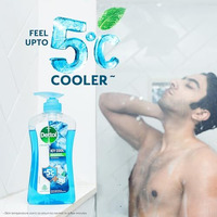 Dettol Icy Cool Body Wash And Shower Gel Pump For Men | Goodness Of Salicylic Acid | Menthol Freshness | 500Ml