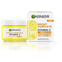 Garnier Skin Naturals, Day Cream, Brightening & Protects Skin From Sun, Bright Complete Vitamin C Serum Cream, 45 G