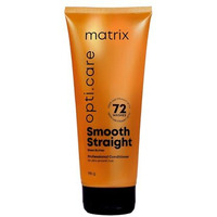 Matrix Opti Care Smooth Straight Professional Conditioner For Ultra Smooth Intensely Moisturized Hair With Shea Butter, Paraben Free, 196G