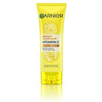Garnier Skin Naturals Bright Complete Vitamin C Face Wash Gel | Gentle Cleanser - Vitamin C Face Wash For Brighter And Glowing Skin | Reduces Dullness | Daily Cleanser, For All Skin Types, 100G