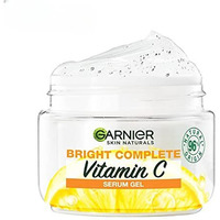 Garnier Brightening Moisturiser, Serum Gel, Infused With Vitamin C And Lemon, For Radiant Skin, Oil Free Skin For Upto 12 Hours, Bright Complete Vitamin C, For All Skin Types, For Men And Women, 45G