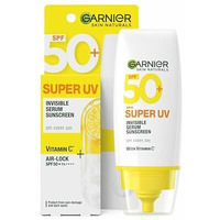 Garnier Super Uv Invisible Serum Sunscreen Spf 50 Pa++++ Uva/B For Broad Spectrum | Lightweight With Vitamin C | No White Cast | For All Skin Types (Oily, Dry, Acne-Prone) | For Men & Women 30Ml