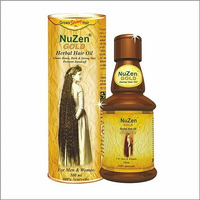 Nuzen Gold Herbal Hair Oil - 100% Pure Herbal Hair Oil Grows New Dense Dark & Strong Hair Prevents Dandruff 100% Ayurvedic And Can Be Used Both By Men & Women - 100Ml