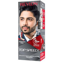 Revlon Top Speed Hair Color For Men Natural Black | Infused With Mother Of Pearl And Ginseng Root Extract For Intense Conditioning | 100% Grey Coverage In 5 Minutes | Shiny & Nourished Hair
