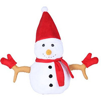 Ultra 13 Inch Christmas Snowman Fully Stuffed Soft Plush Toy For Kids In White | Snuggling And Playtime | Animal Toy | Birthday Gift | Anniversary | Christmas | Diwali | Home Dcor