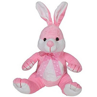 Ultra 10 Inch Cute Sitting Rabbit Fully Stuffed Soft Premium Plush For Kids In Pink | Snuggling And Playtime | Animal Toy | Birthday Gift | Anniversary | Christmas | Diwali | Home Decor