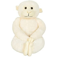 Ultra Hanging Long Monkey Fully Stuffed Soft Plush Toy For Kids In White Animal Toy Gift Birthday Anniversary Christmas Diwali