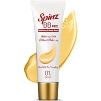 Spinz Bb Pro Brightening And Beauty Fairness Cream (Beige 01)  Silky Smooth Formula, Soft & Smooth Skin, Covers Dark Spots  29G | Makeup Look Without Makeup