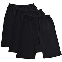 Bodycare Girls Cycling Shorts (Pack Of 3) (4-6 Years, Black) (Color & Print May Vary)