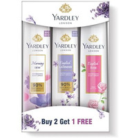 Yardley London Refreshing Deo Body Spray Tripack (English Lavender + English Rose + Morning Dew) For Women, 150Ml Each (Pack Of 3)