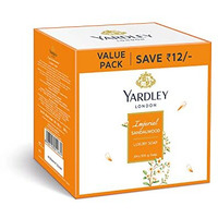 Yardley London Imperial Sandalwood Luxury Soap| Daily Bathing Soap For Women| Luxury Soap With Creamy Lather| 90% Naturally Derived| 100G Each (Pack Of 3)
