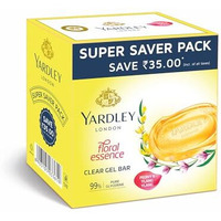 Yardley London Yardley Clear Gel Bar Peony & Ylang Ylang - With 99% Pure Glycerin And Natural Floral Oils 125Gx3