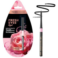 Facescanada Fresh Eyes Kajal Stick, 0.35G | With Rose Extracts | 24Hr Waterproof | Suits Sensitive Eyes | Intense Black Matte Finish | Refreshes Tired Eyes | Gentle | Smudgeproof | Vegan