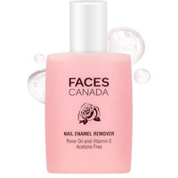 Faces Canada Nail Enamel Remover - 90Ml | Enriched With Rose Oil & Vitamin E | Soft & Hydrated Cuticles | Easy To Use | Gentle Nail Polish Remover | Acetone Free | Cruelty Free