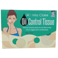 Miss Claire Miss Claire Oil Control Tissue, Brown, 50 Count, Clear, 50 Pieces