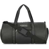 Lavie Sport 46Cm Athlete 27 Litres Synthetic Leather Gym Duffle Bag For Men And Women | Exercise, Workout, Fitness Bag, Sports Duffle Gym Bag, Black, 23 Cm