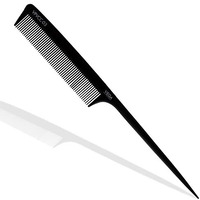 Vega Professional Tail Comb (Carbon Anti-Static Black Line Hair Comb), (Vpvcc-03)