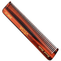 Vega Tortoise Shell Pattern Pocket Comb, Brown