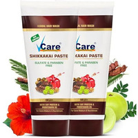 Vcare Shikkakai Paste For Hair Wash With Soy Protein And Provitamin B5| Herbal Hair Wash For Extra Moisture & Nourishment - 150Gm (Pack Of 2)