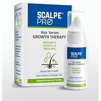 Scalpe Pro Hair Growth Serum With Applicator | 3% Redensyl, 4% Capixyl, 3% Procapil, 3% Anagain | Boosts Hair Growth | Thicker & Stronger Hair | Non-Sticky | Paraben & Sulphate-Free | Unisex | 30 Ml