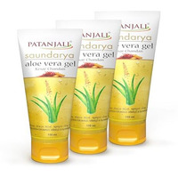 Patanjali Saundarya Aloe Vera Gel Kesar Chandan, For Skin Hydration And Nourishment With Natural Aloe Vera Extract 150Ml (Pack Of 3)