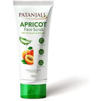 Patanjali Apricot Face Scrub 100G, Natural Skin Care Scrub For Glowing Skin Removes Dirt Oil And Impurities Suitable For All Skin Types For Smooth Skin