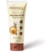 Patanjali Saundarya Multani Mitti Face Scrub 100G, Natural Skin Care Scrub For Glowing Skin Removes Dirt Oil And Impurities Suitable For All Skin Types For Smooth Skin