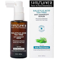 Soulflower Anti Dandruff Hair Serum With Piroctone Olamine, 2% Salicylic Acid & Rosemary Essential Oil For Hair Growth, Anti Hair Fall, Frizz Control Lotion For Men & Women For All Hair Types | 50Ml