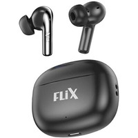 Flix (Beetel T16 Nitro Buds True Wireless In Ear, Bluetooth V5.3(Quick Paring), 10Mm Super Bass Drivers, Ipx4 Rated, Dual Mic, Touch Controls, 50Hrs Playback, Ai Voice Assistant (Xtw-T16)(Black/Grey)