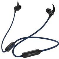 Amp Urban X5 Bluetooth Headphones With In-Line Mic Controls, Voice Assistant, 8 Hours Of Playback And Ipx5 Sweatproof (Blue)